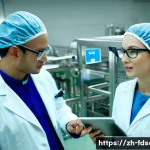 식품위생사 자격증을 활용한 컨설팅 - **Image Prompt 1: Professional Food Safety Consulting in a Modern Facility**
    A bright, wide-angl...