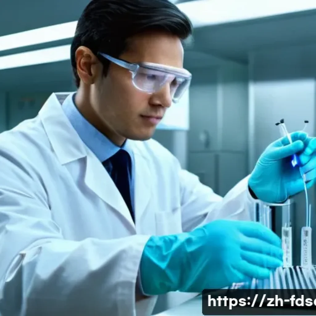 식품위생사와 공무원 채용 정보 - **Prompt:** A highly detailed image of a professional food safety scientist, wearing a pristine lab ...