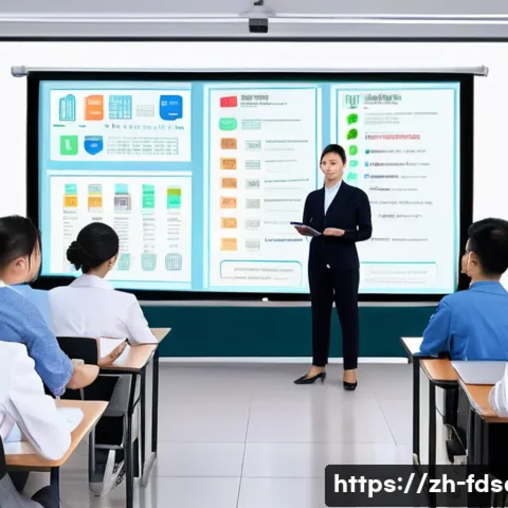 식품위생사 취업에 유리한 자격증 - A modern food safety training classroom scene in China featuring diverse adult students attentively ...